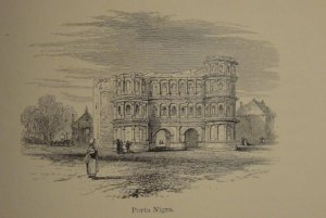 Octavius Rooke's drawing of the Porta Nigra from his Life of the Moselle (London, 1858).